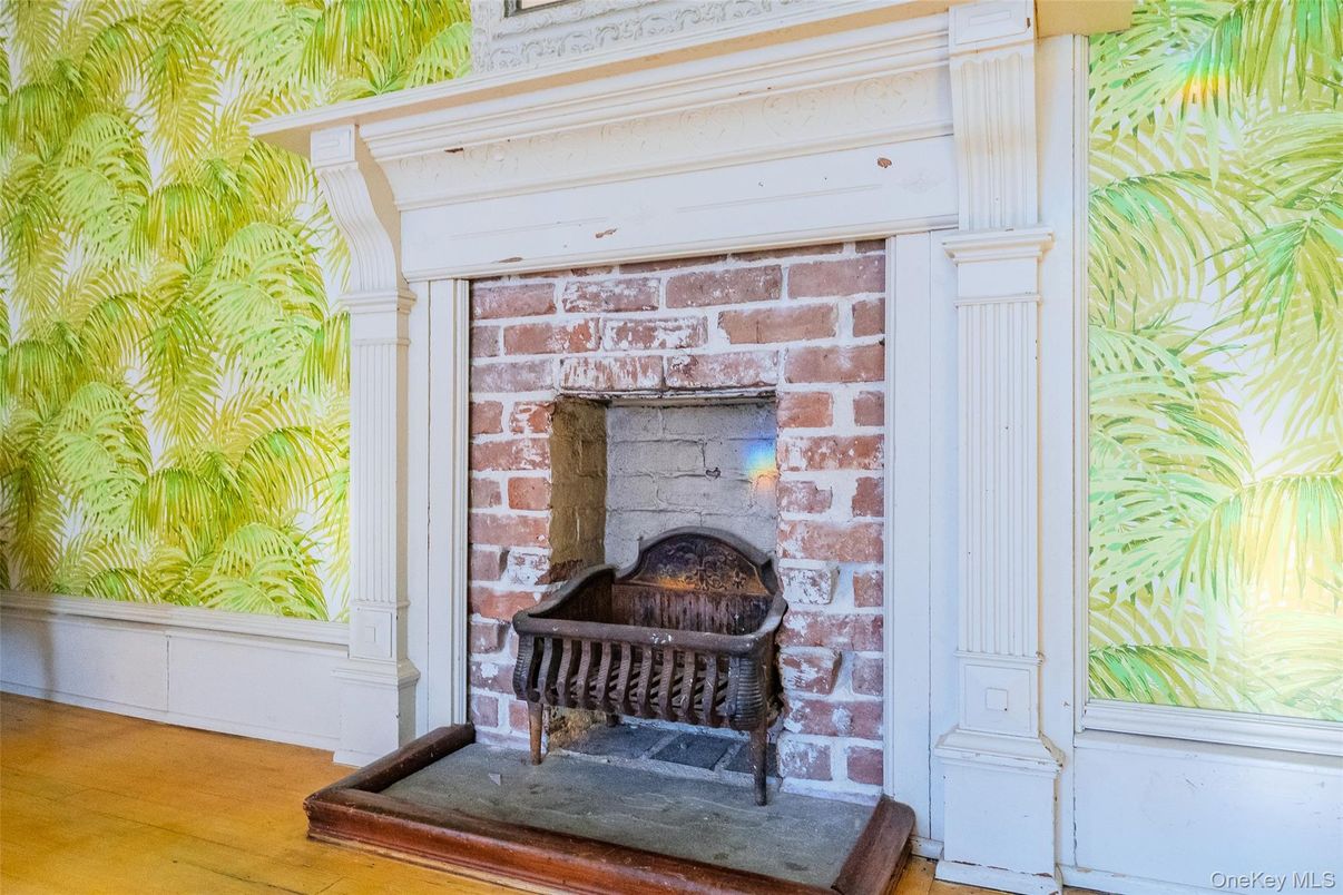 Fireplace, Interior, Wood Texture Flooring