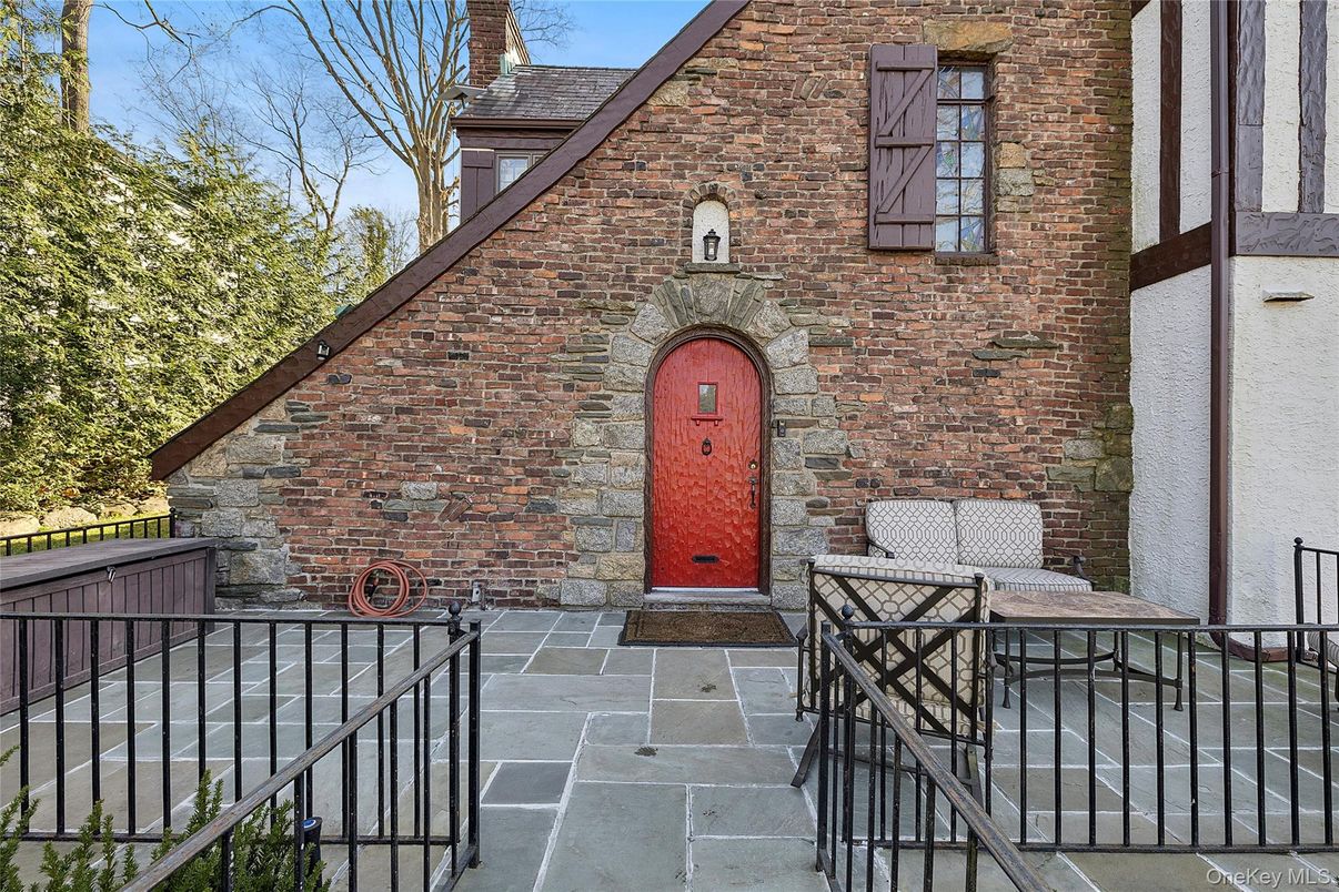 Exterior, Facade, Brick Facade, Tudor Revival