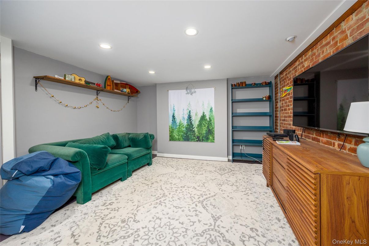 Interior, Recessed Lighting, Stone Walls