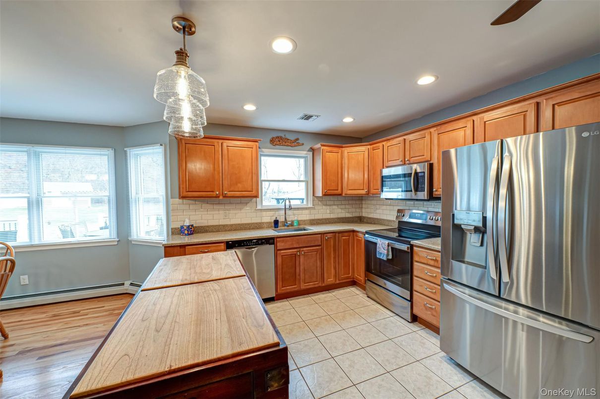 Interior, Kitchen, Recessed Lighting, Stainless Steel Appliances