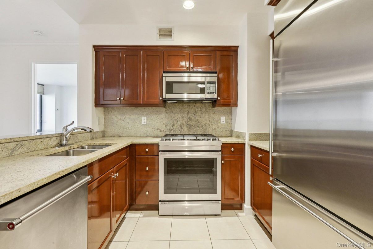 Interior, Kitchen, Recessed Lighting, Stainless Steel Appliances