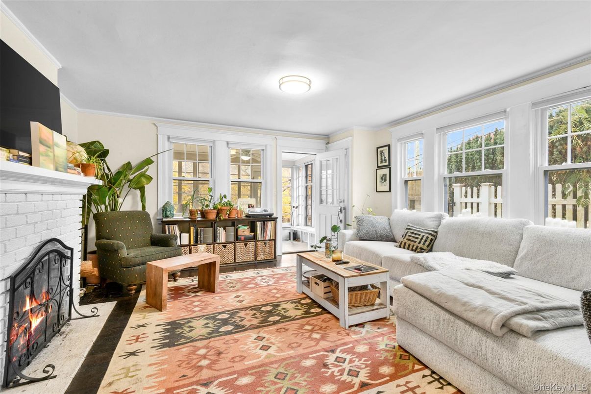 Fireplace, Interior, Living room, Stone Walls