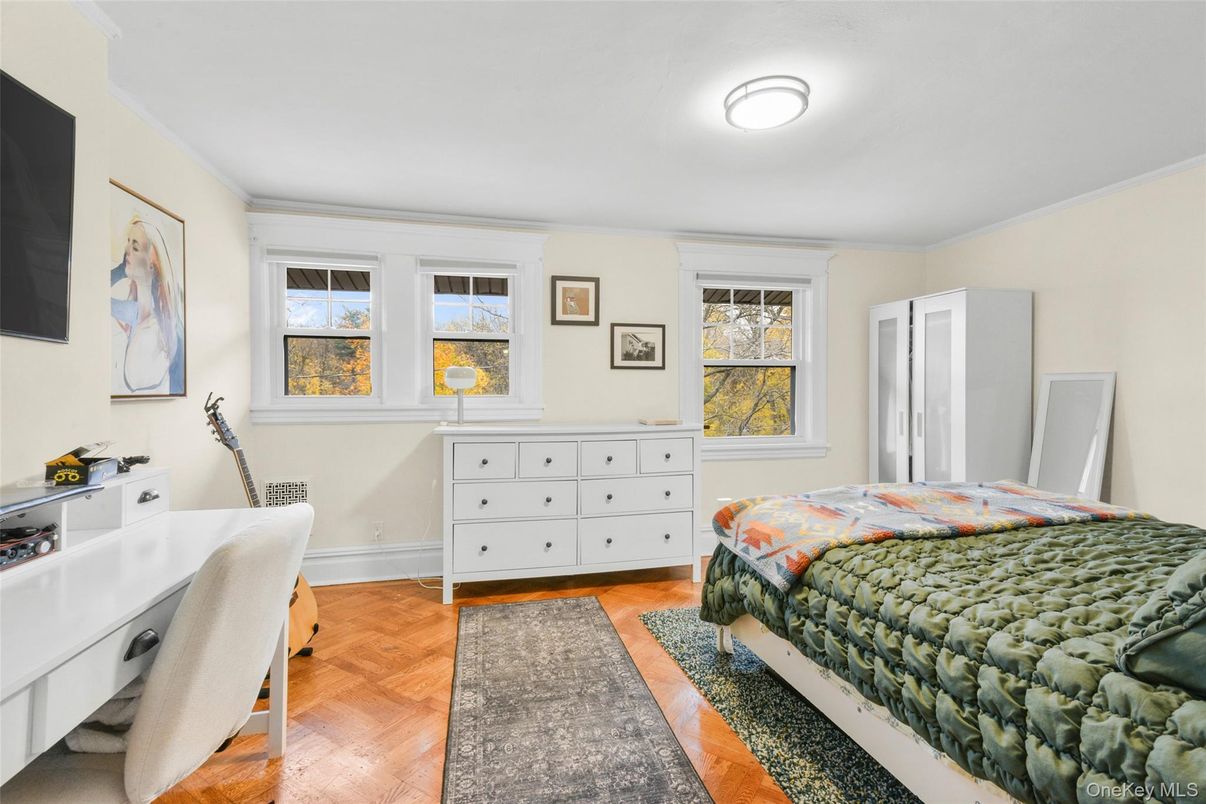 Bedroom, Home Office, Interior, Wood Texture Flooring