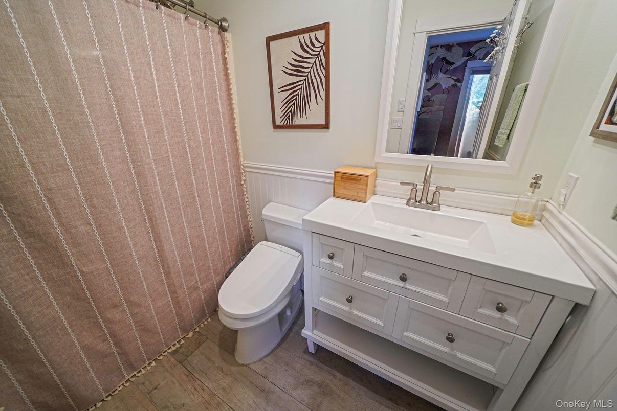 Bathroom, Interior, Wood Texture Flooring