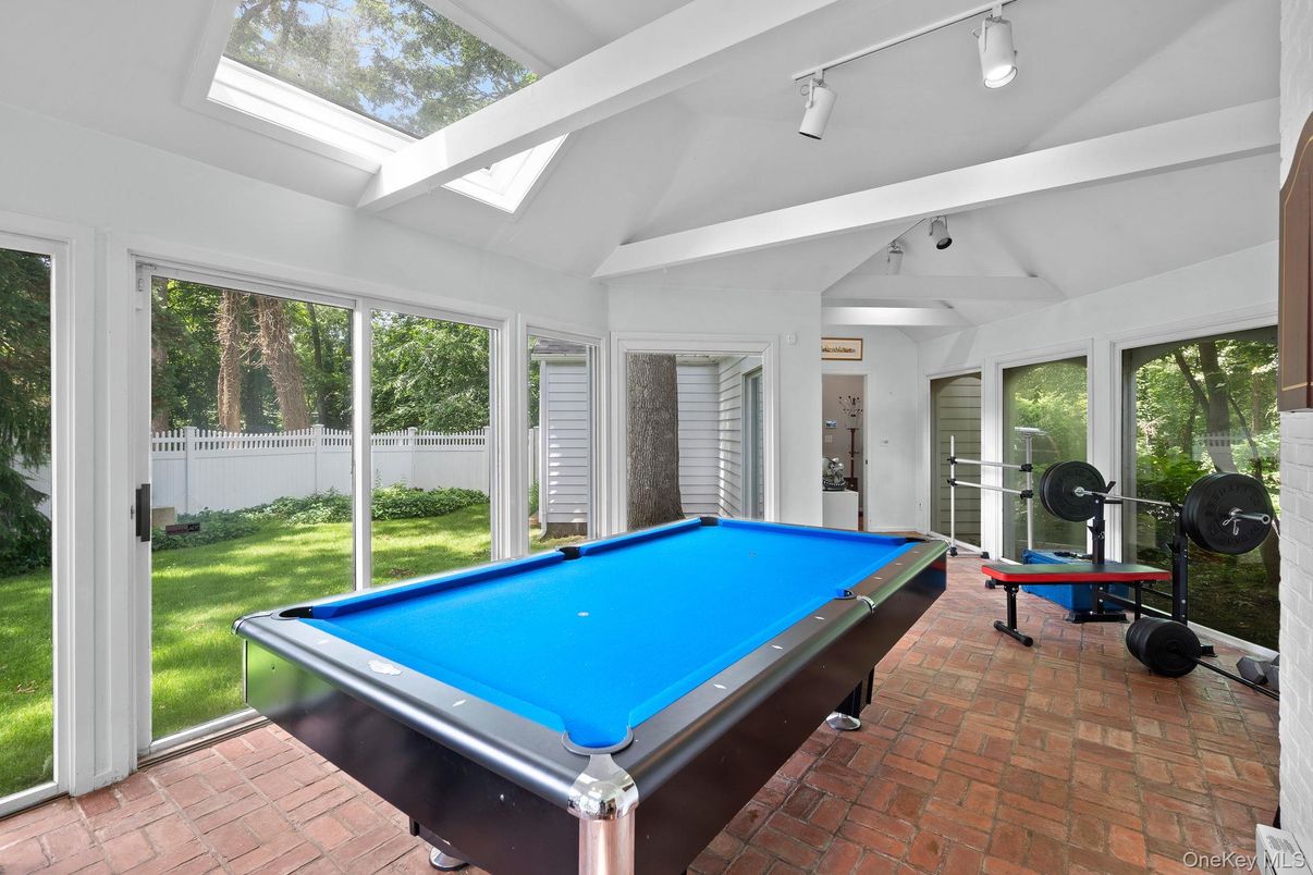 Billiard Table, Fitness Equipment, Game Room, Interior, Sun Room