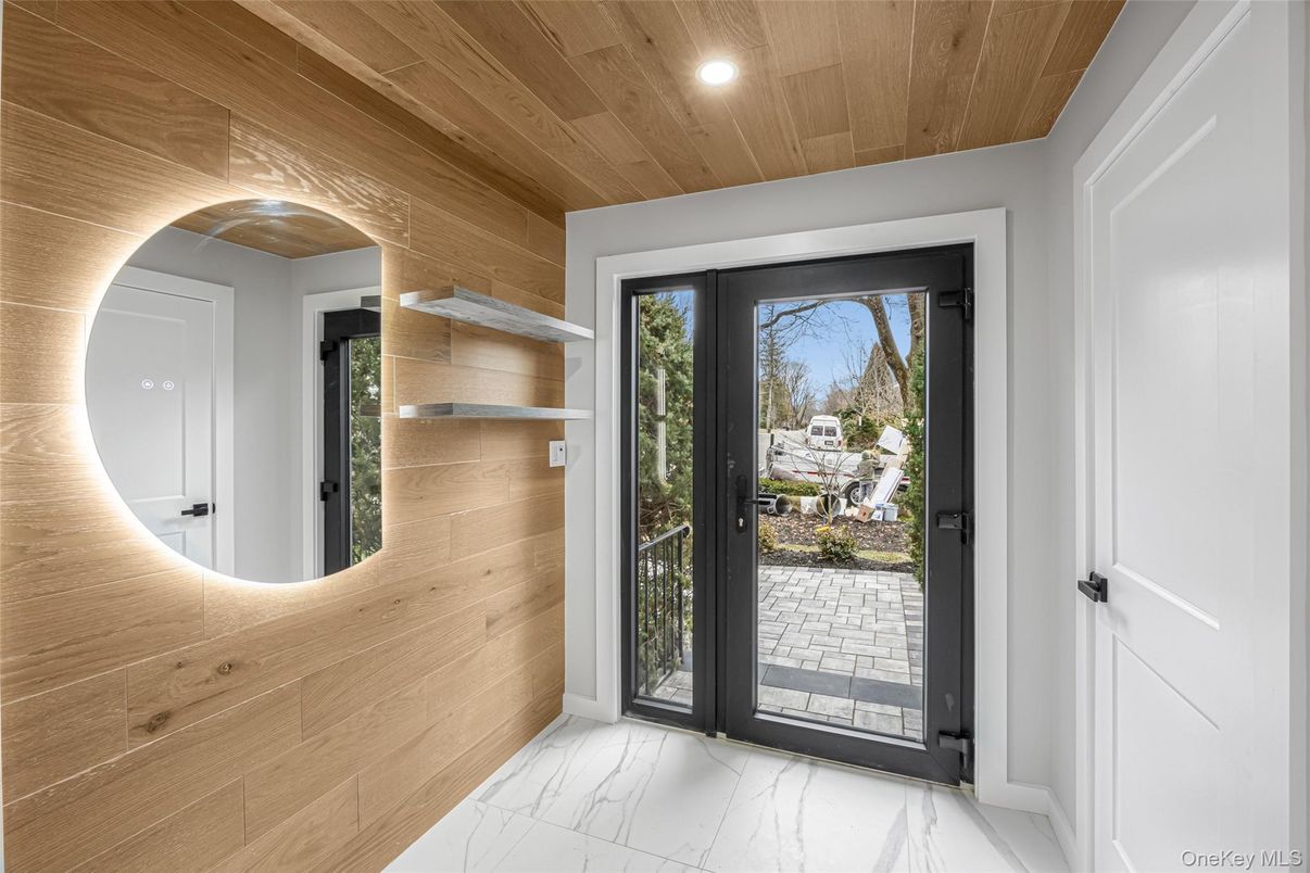 Interior, Marble, Recessed Lighting, Wooden Ceilings, Wooden Walls