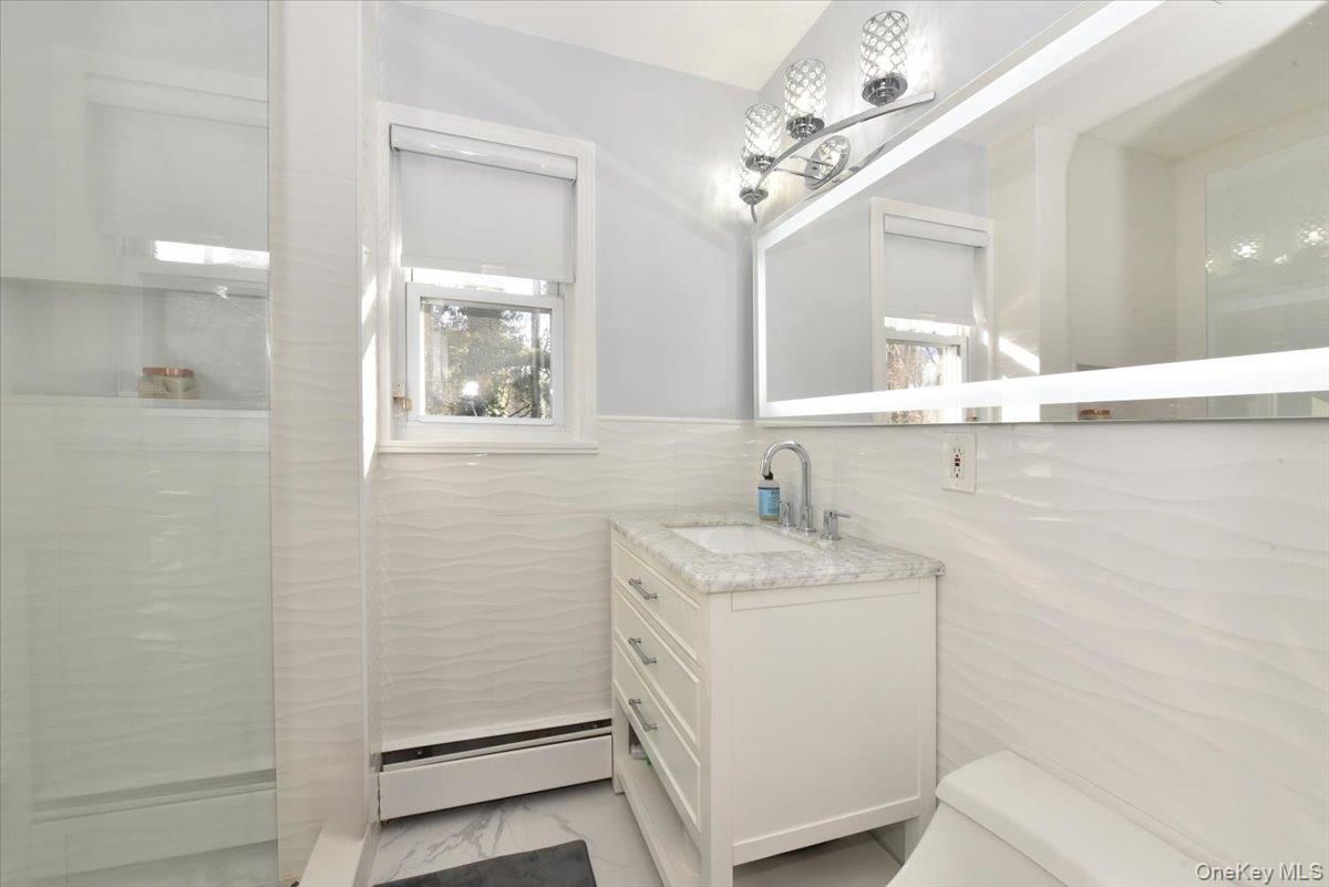 Bathroom, Glass Shower, Interior, Marble