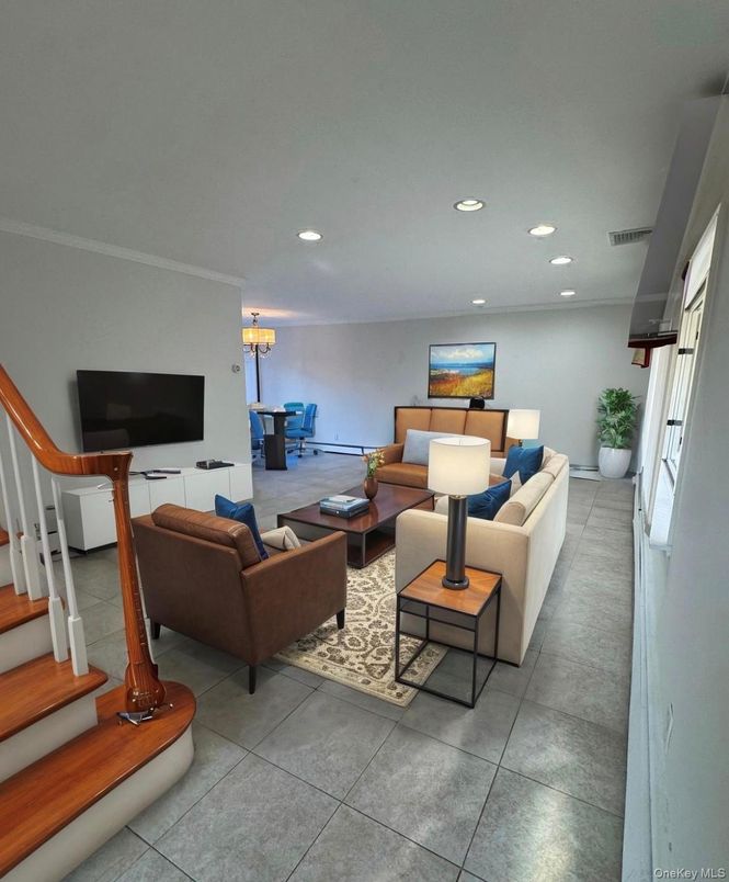 Interior, Living room, Recessed Lighting