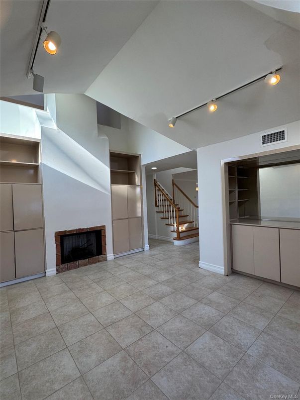 Empty room, Fireplace, Interior