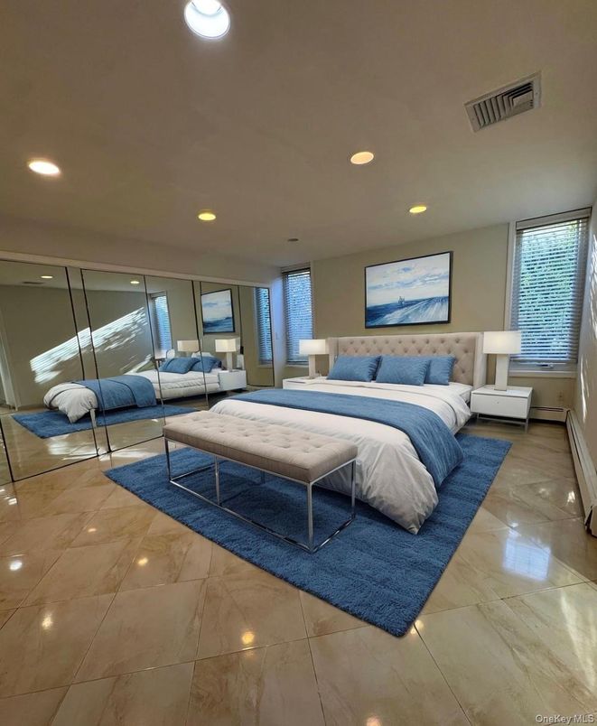 Bedroom, Interior, Recessed Lighting