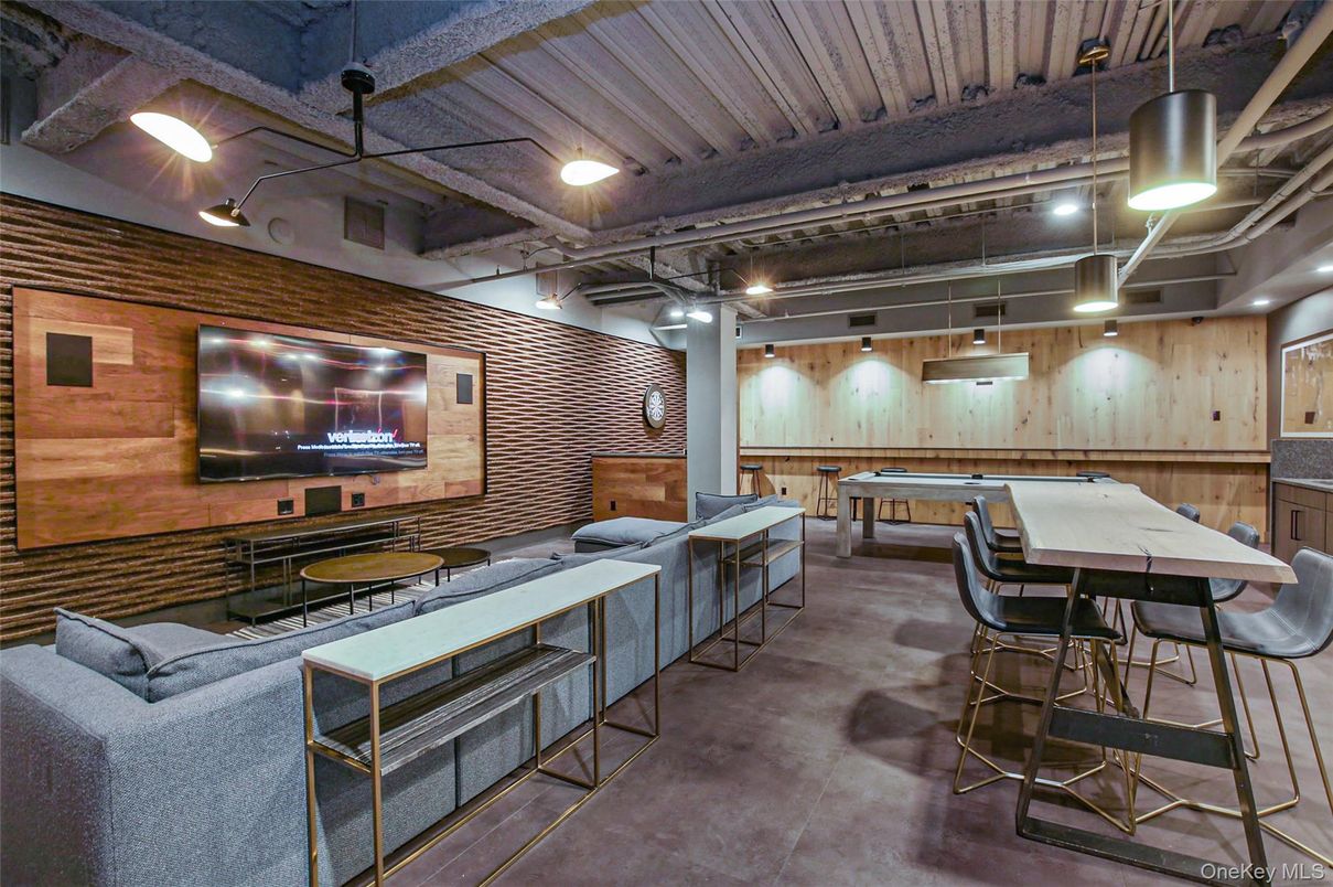 Billiard Table, Game Room, Interior, Stone Walls