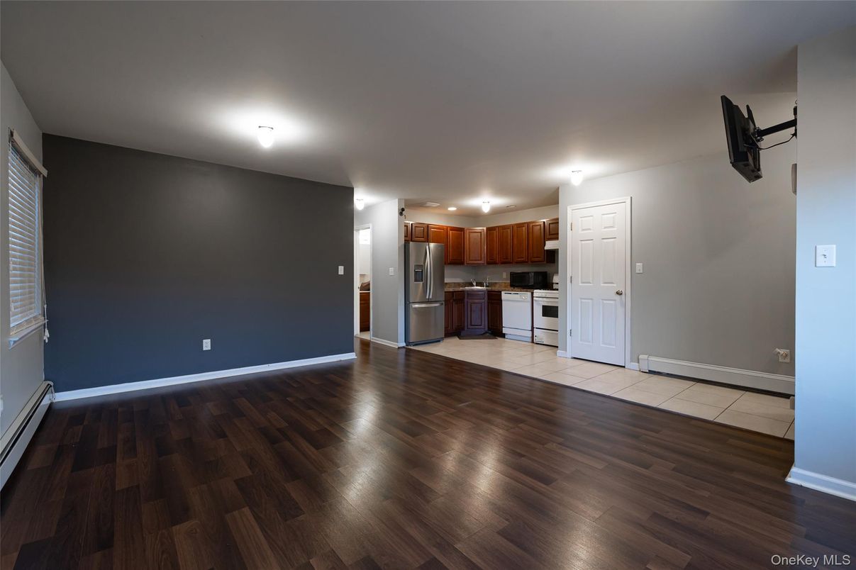Empty room, Interior, Kitchen, Wood Texture Flooring