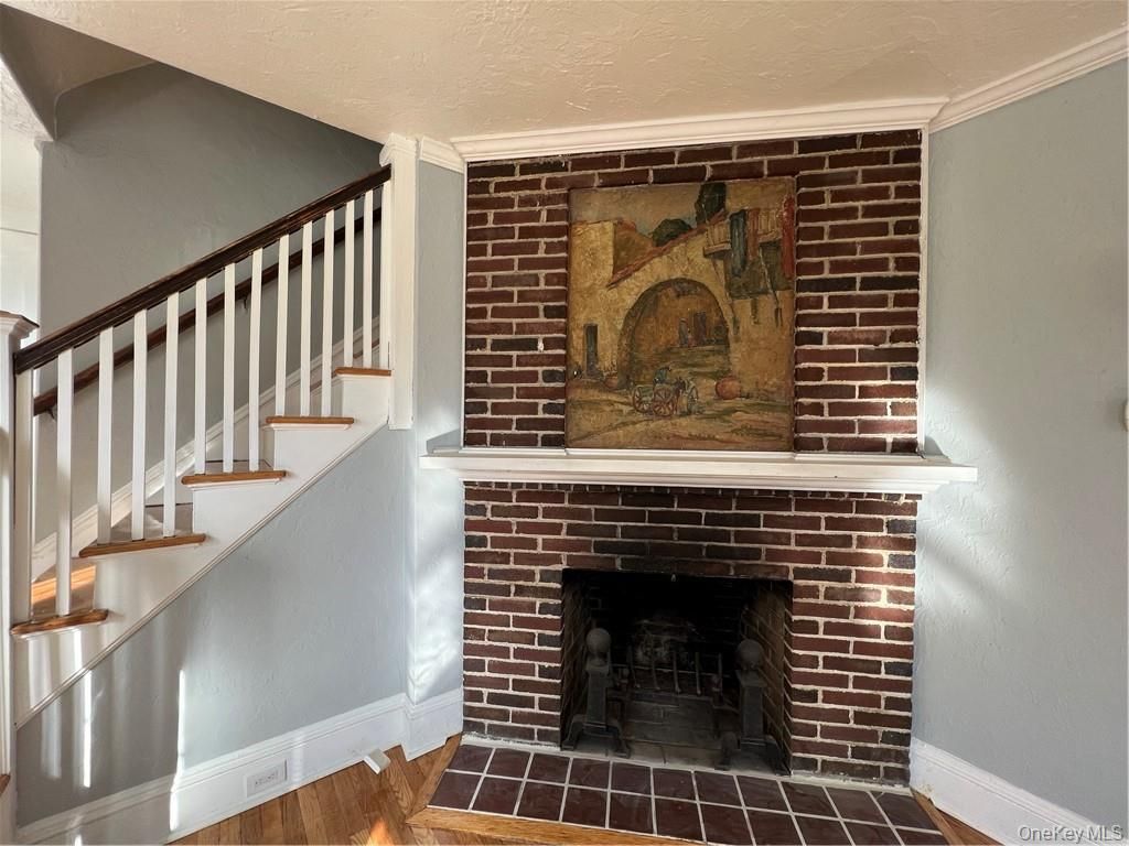 Fireplace, Interior, Stone Walls, Wood Texture Flooring