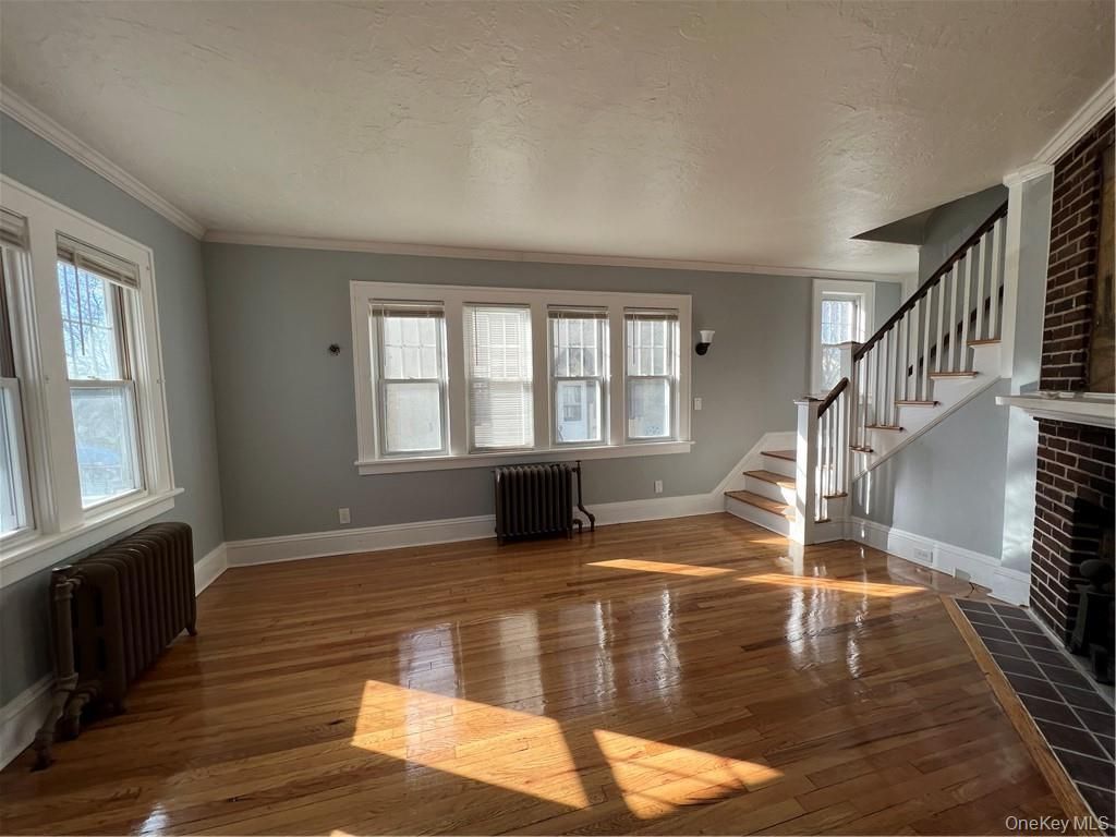 Empty room, Fireplace, Interior, Wood Texture Flooring