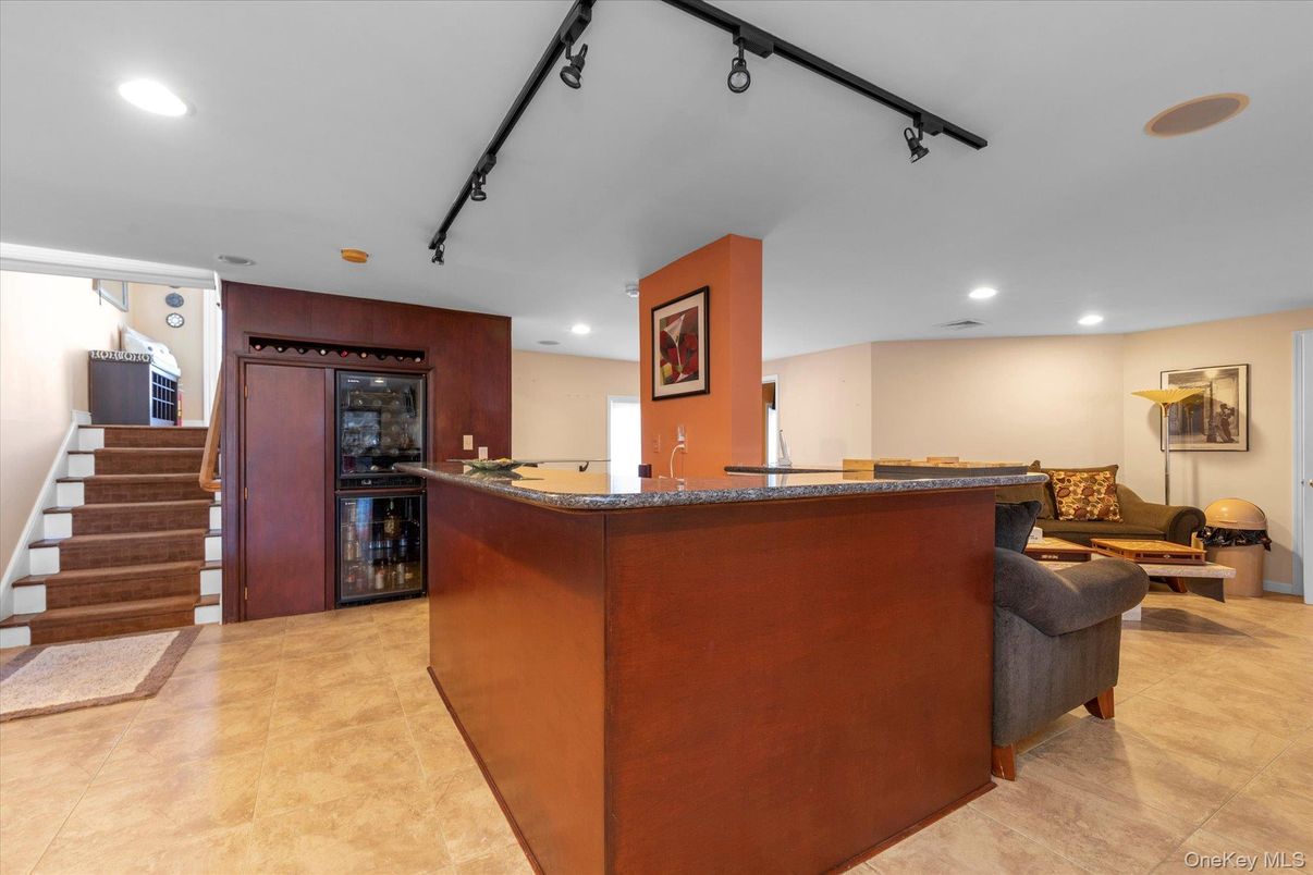 Interior, Living room, Recessed Lighting