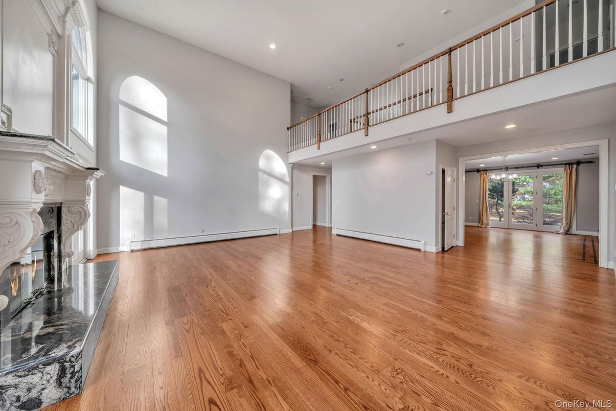 Fireplace, Interior, Recessed Lighting, Wood Texture Flooring