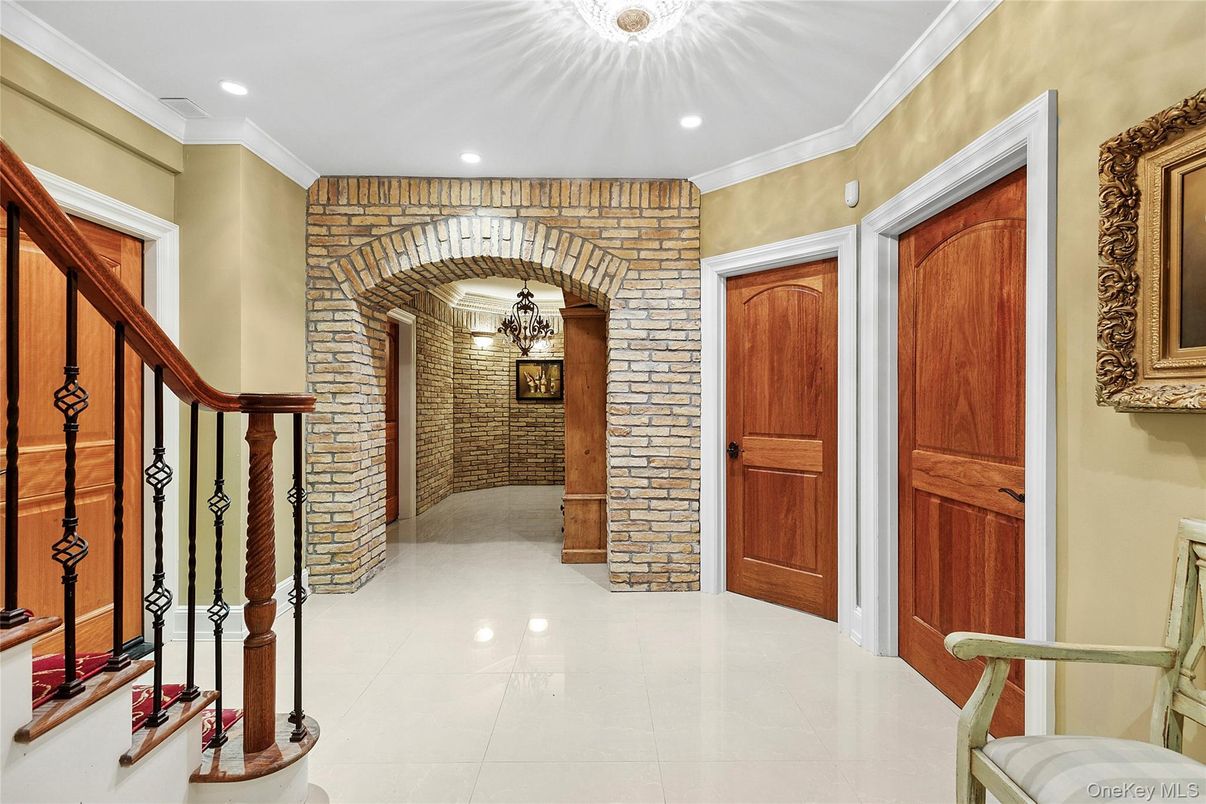 Interior, Recessed Lighting, Stone Walls