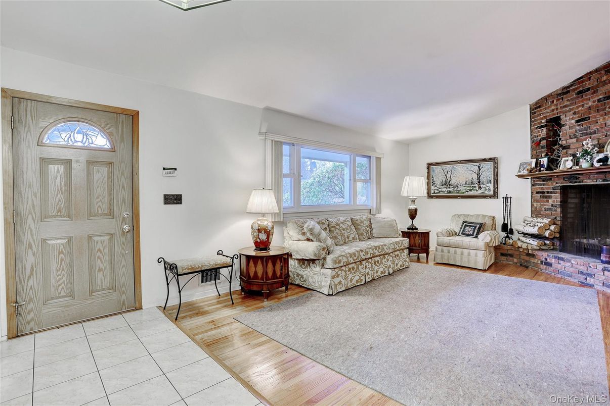 Fireplace, Interior, Living room, Stone Walls, Wood Texture Flooring