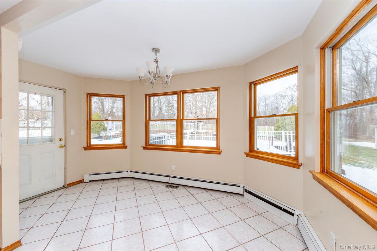 Chandelier, Empty room, Interior