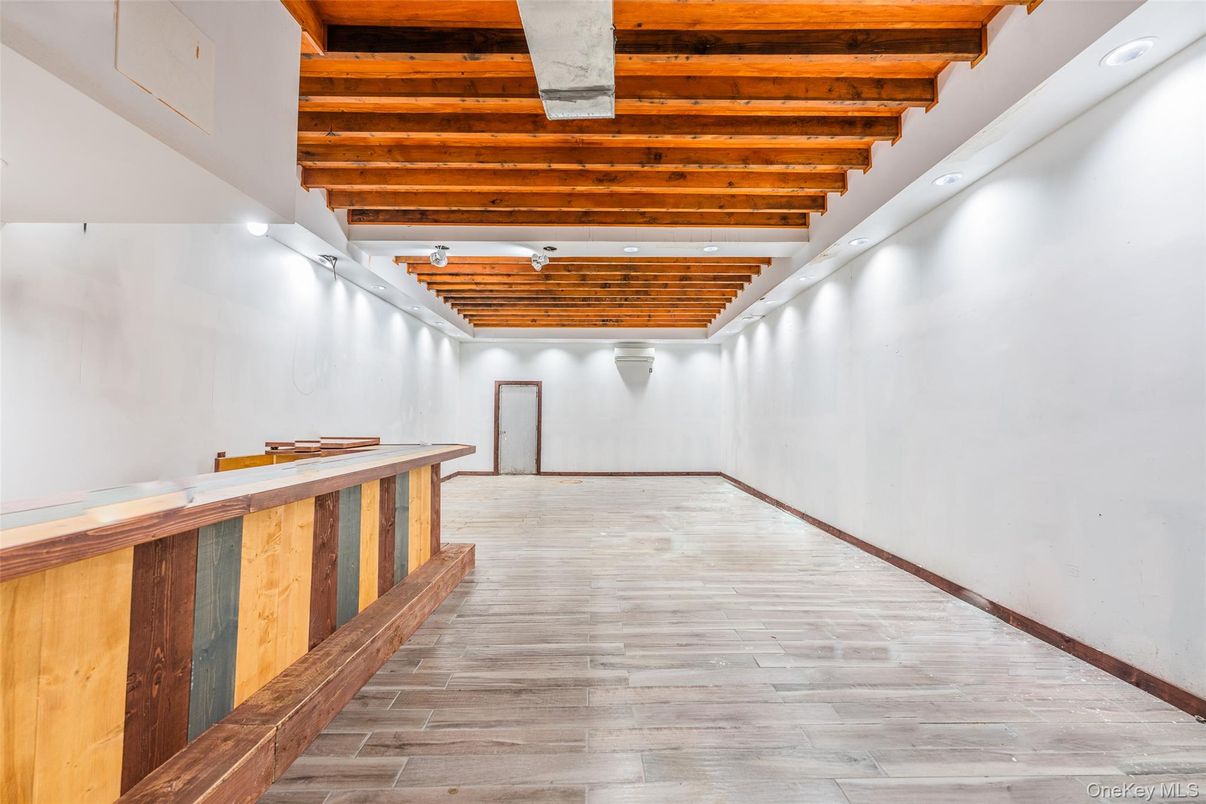 Interior, Recessed Lighting, Wooden Beams, Wood Texture Flooring