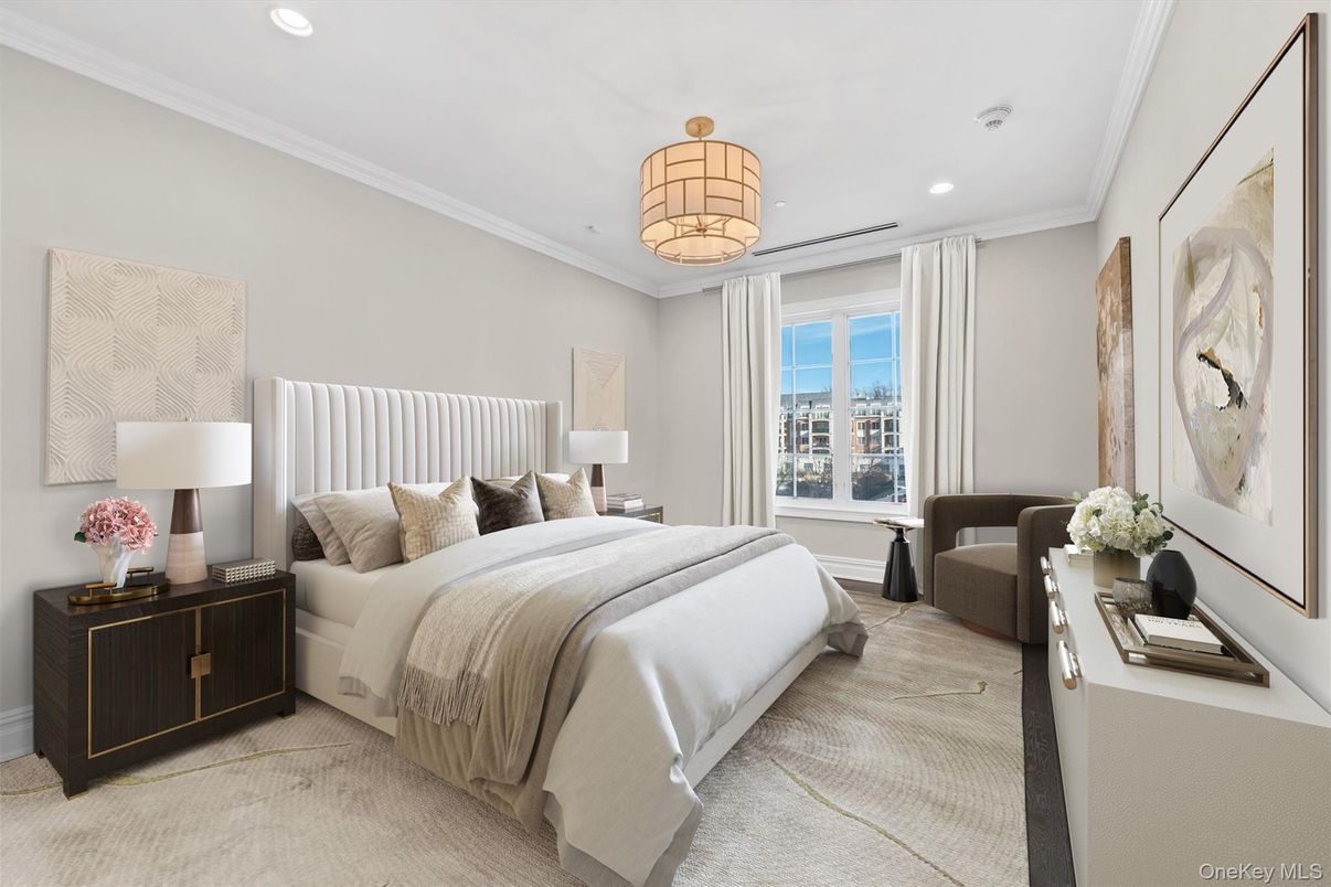 Bedroom, Interior, Recessed Lighting