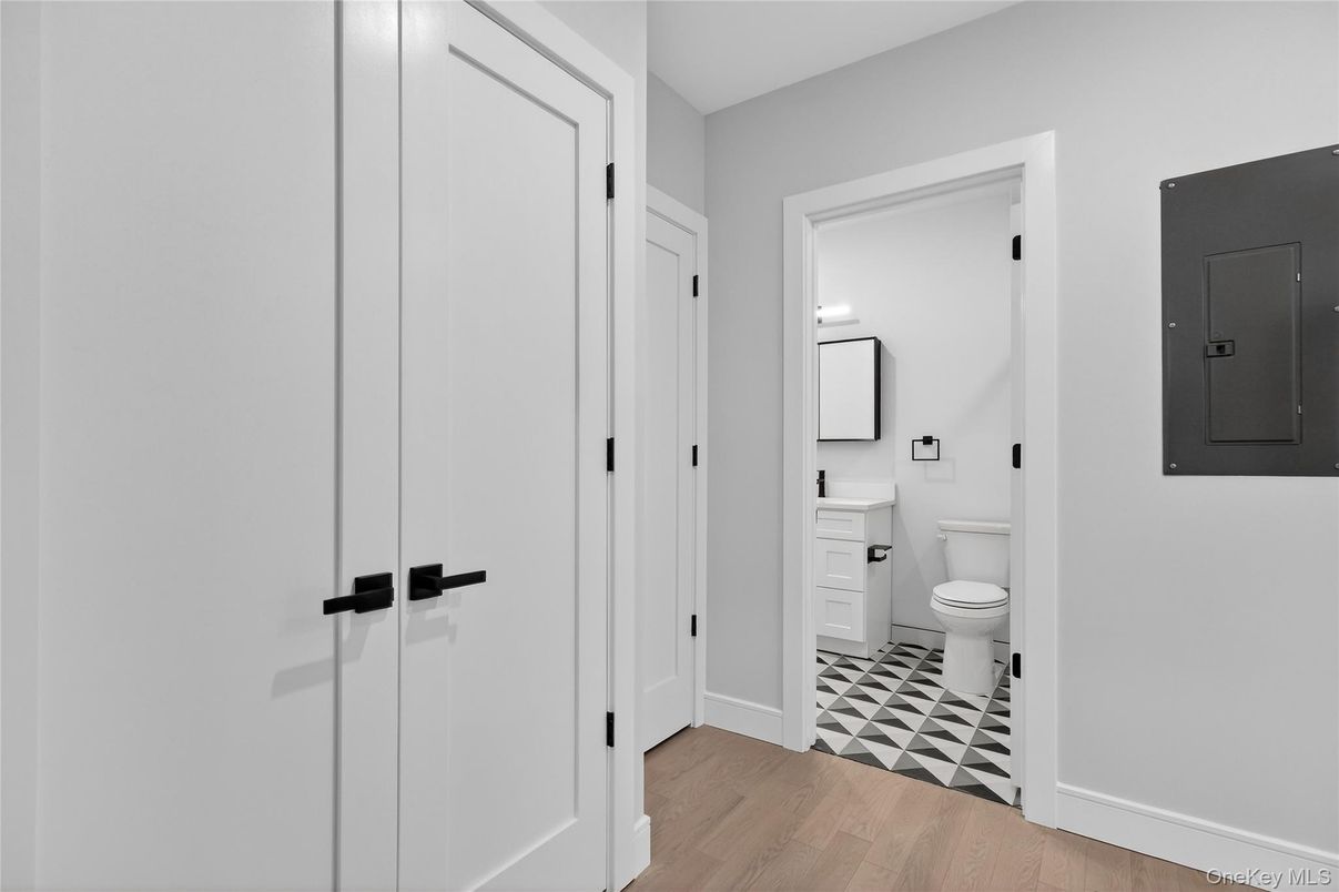 Bathroom, Interior, Wood Texture Flooring