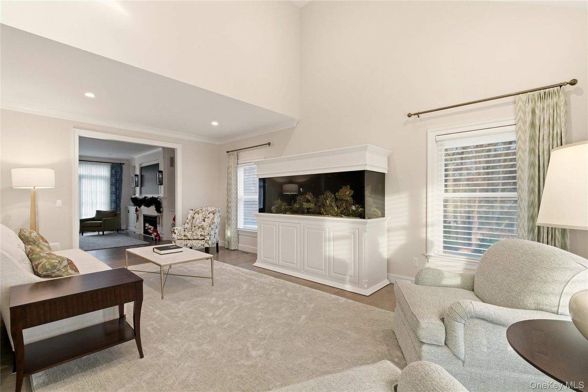 Interior, Living room, Recessed Lighting