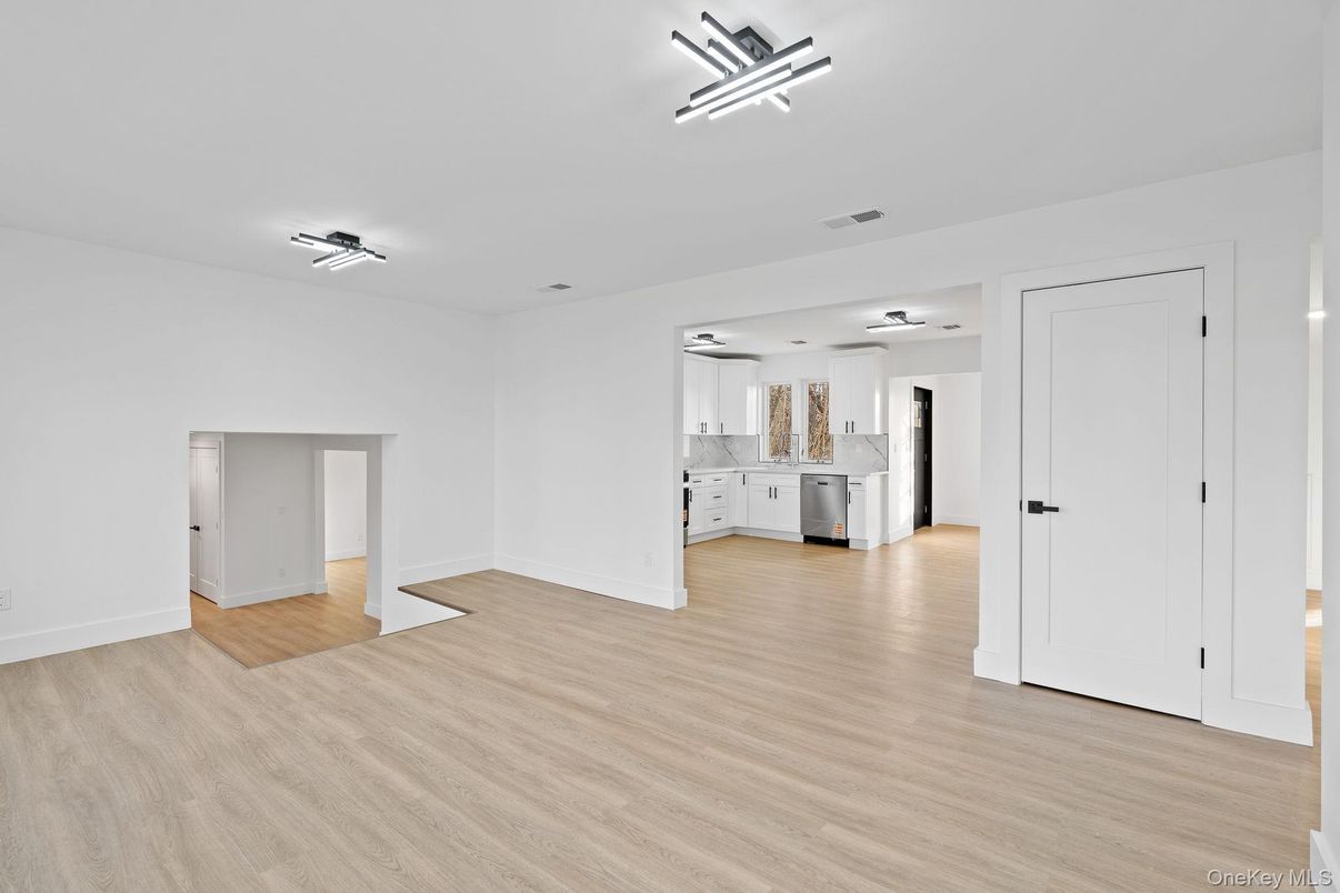 Empty room, Interior, Kitchen, Wood Texture Flooring