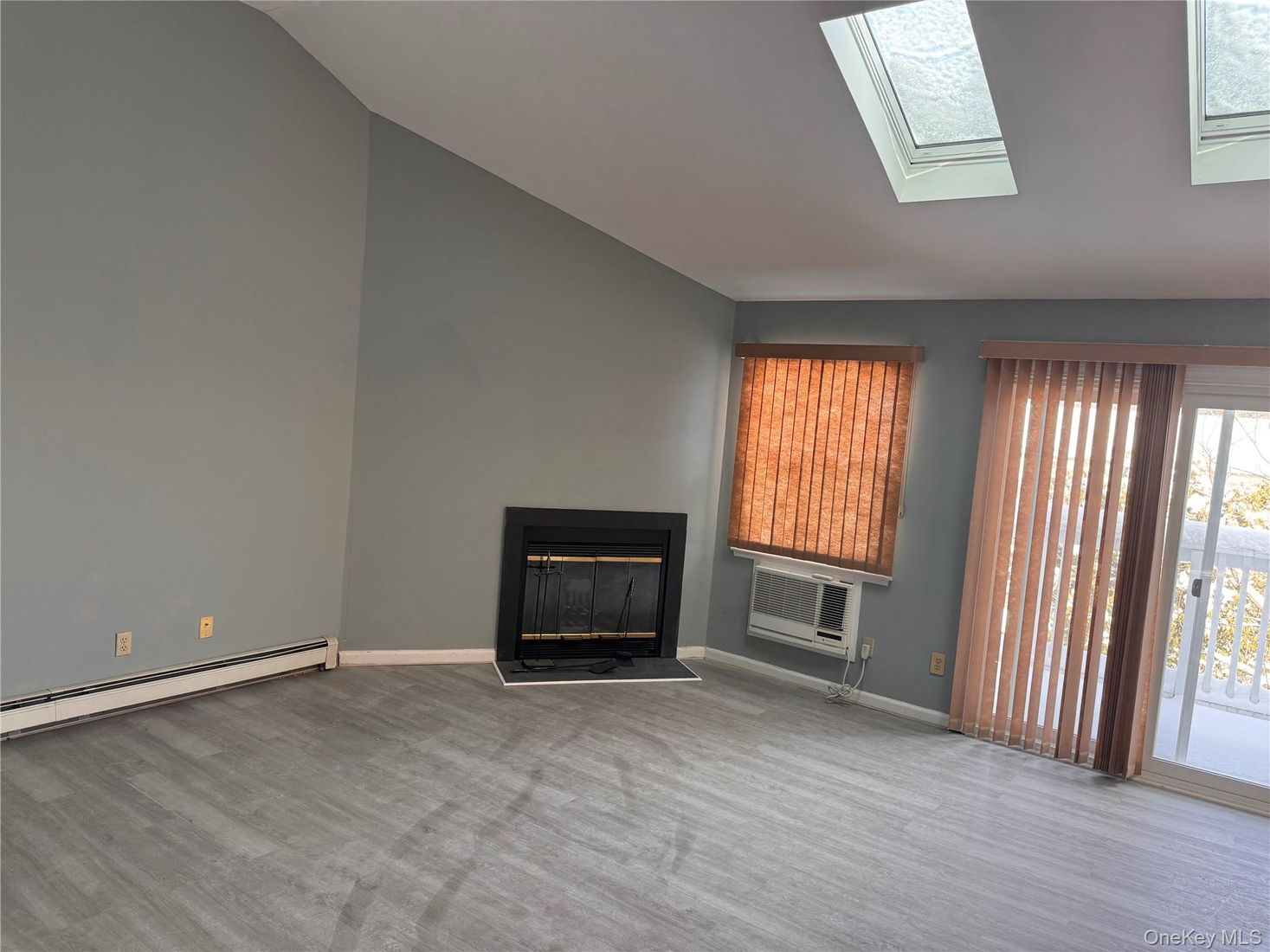 Empty room, Fireplace, Interior, Wood Texture Flooring
