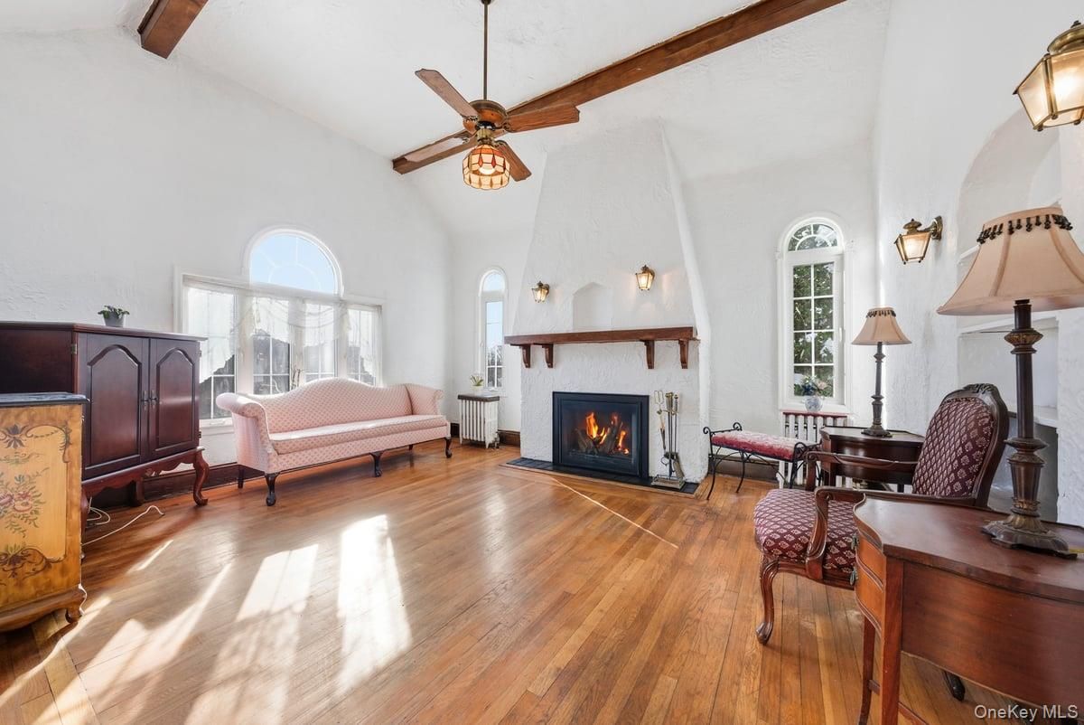Fireplace, Interior, Wooden Beams, Wood Texture Flooring