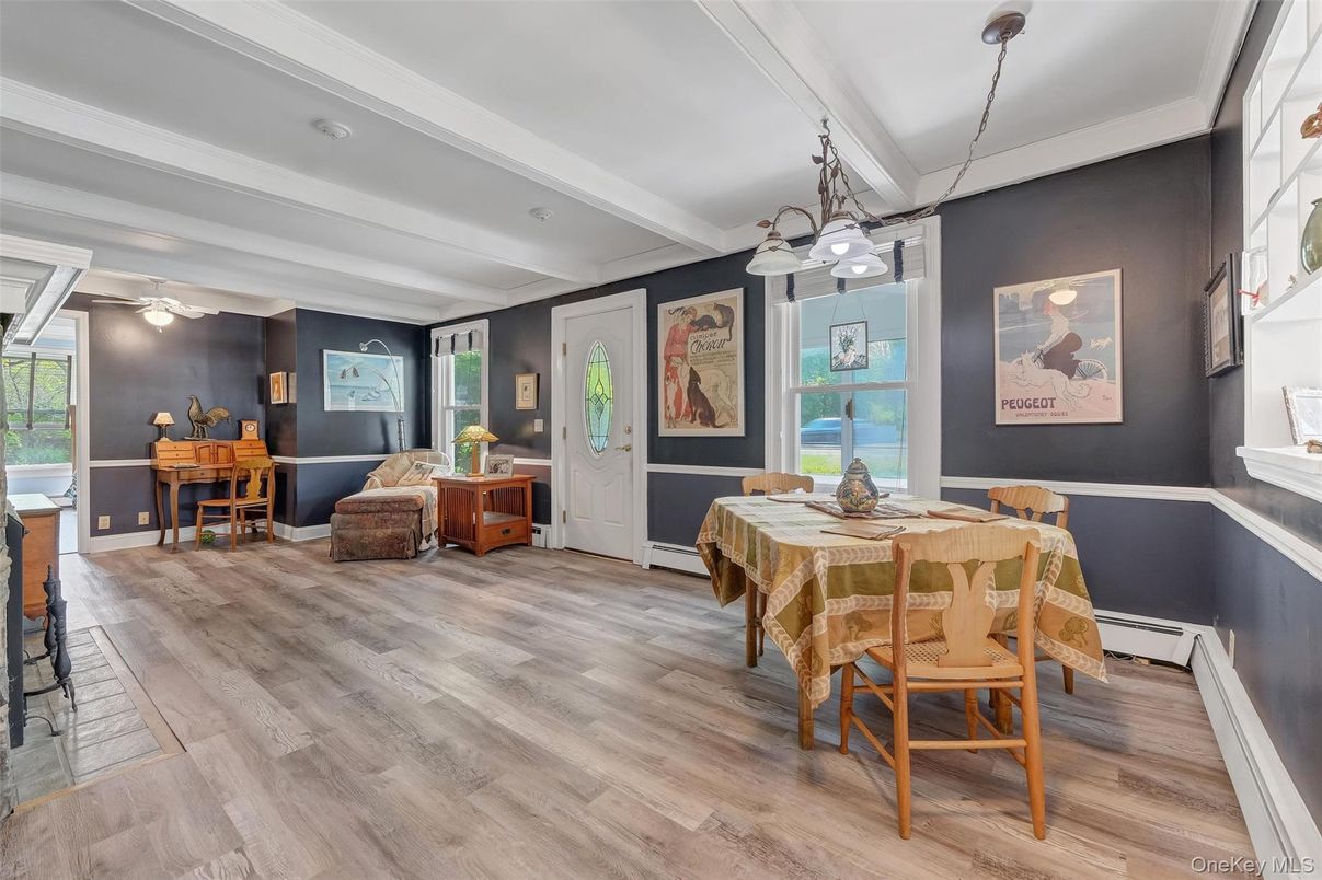 Dining room, Interior, Wood Texture Flooring