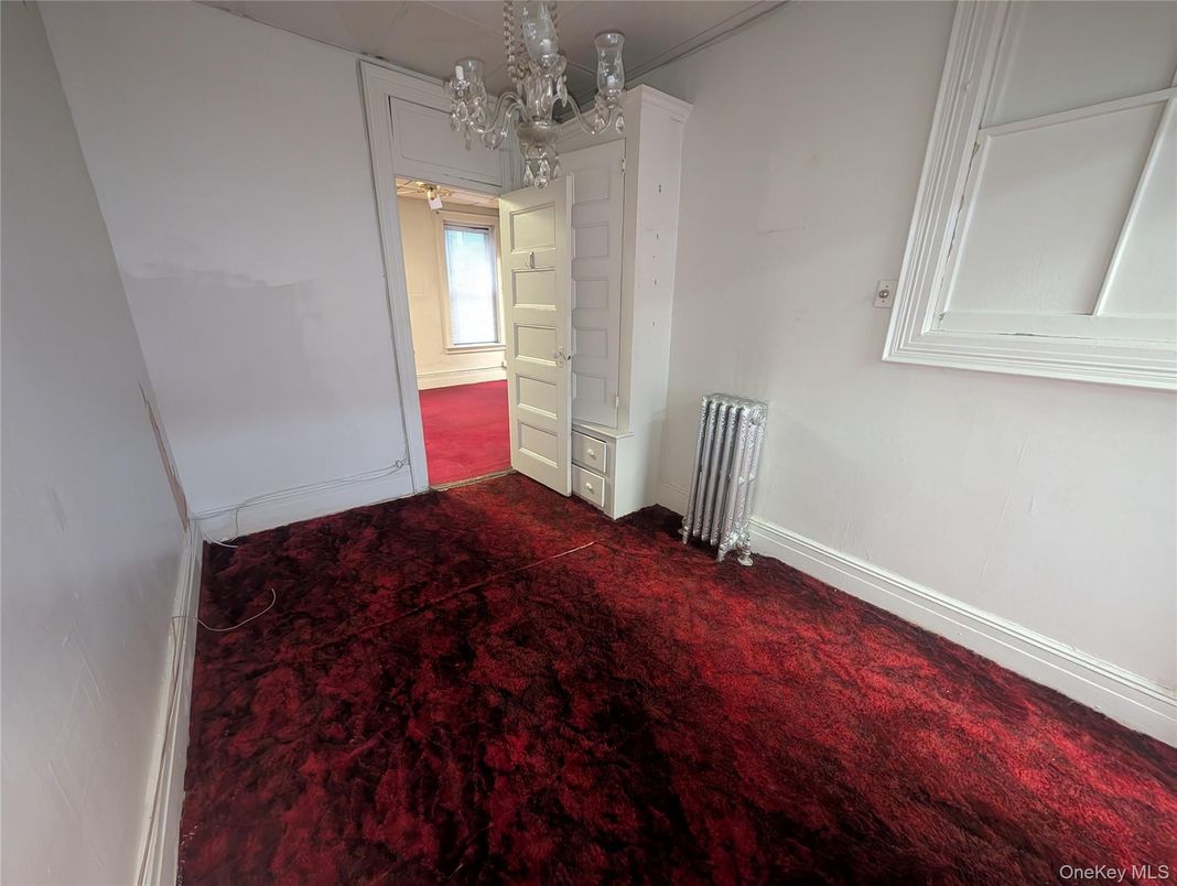 Chandelier, Empty room, Interior