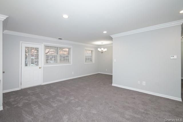 Chandelier, Empty room, Interior, Recessed Lighting