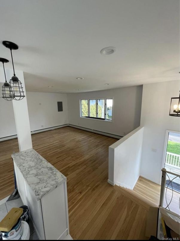 Interior, Pendant Lights, Recessed Lighting, Wood Texture Flooring