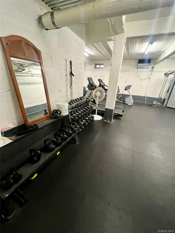 Fitness Equipment, Interior, Stone Walls