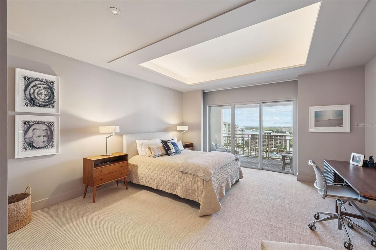 Bedroom, Home Office, Interior, Recessed Lighting, Water