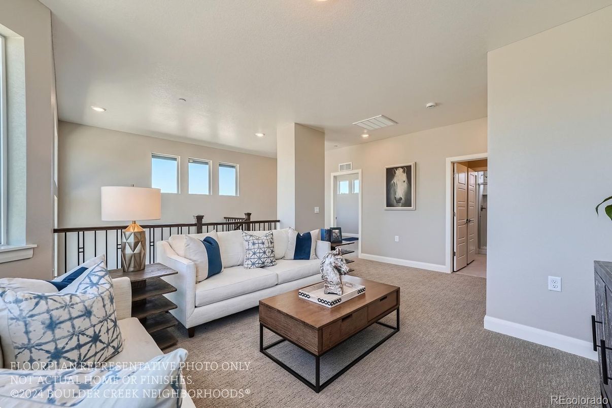 Interior, Living room, Recessed Lighting