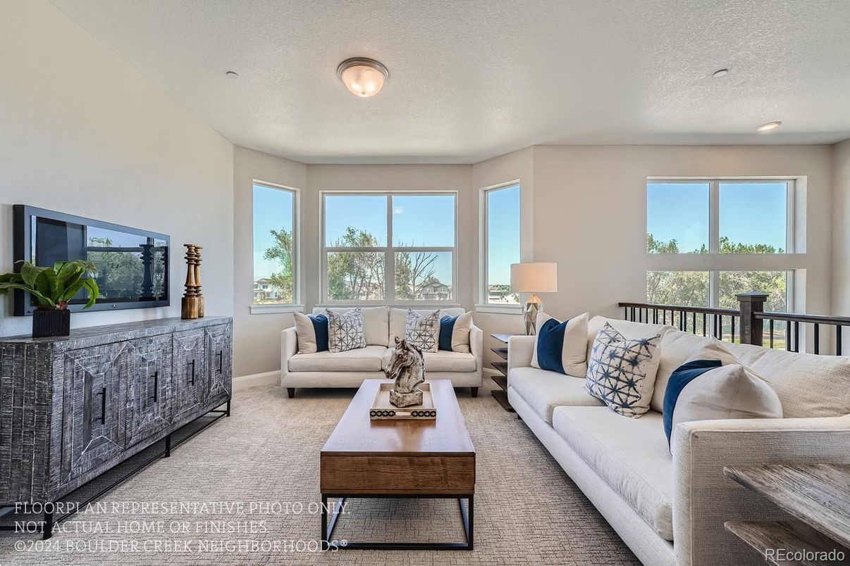 Interior, Living room, Recessed Lighting