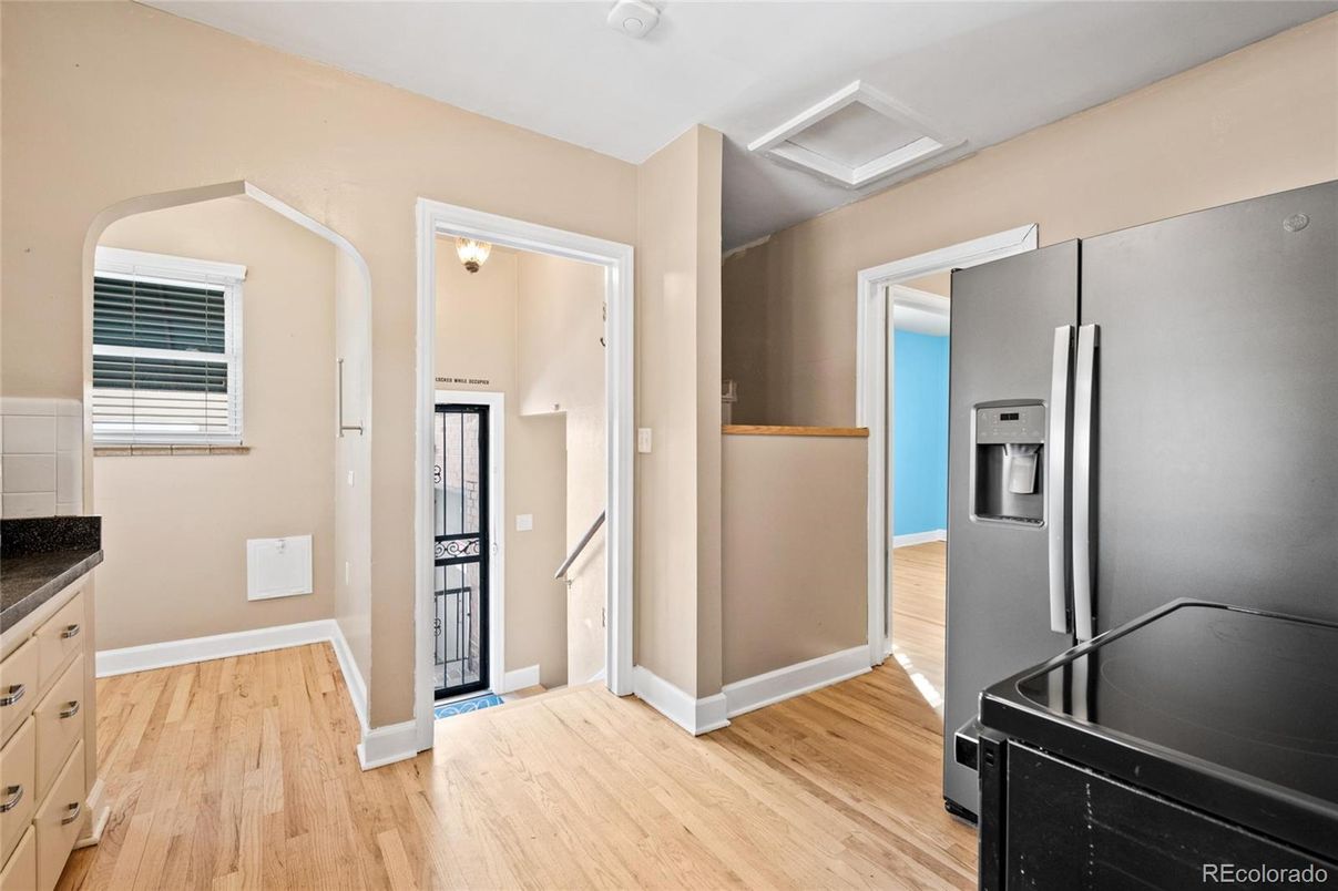 Interior, Kitchen, Wood Texture Flooring