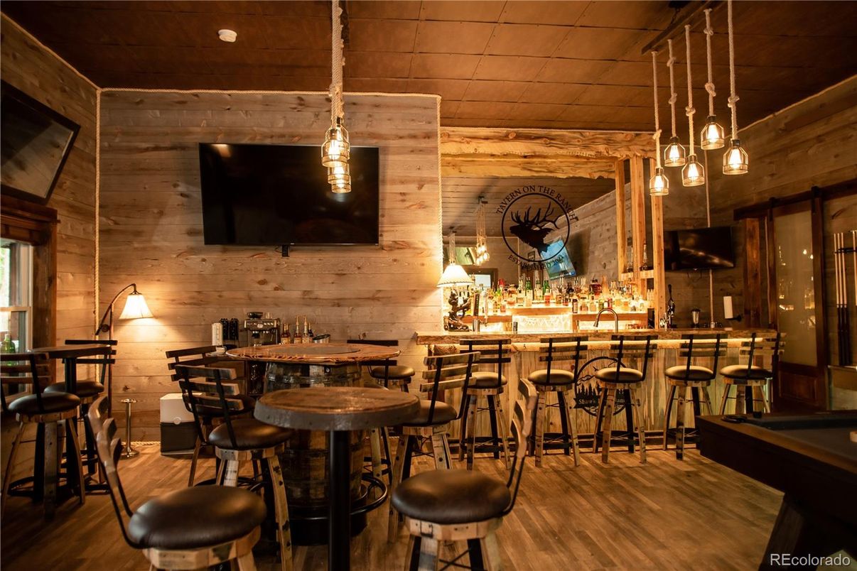 Interior, Pendant Lights, Recessed Lighting, Wood Texture Flooring, Wooden Walls