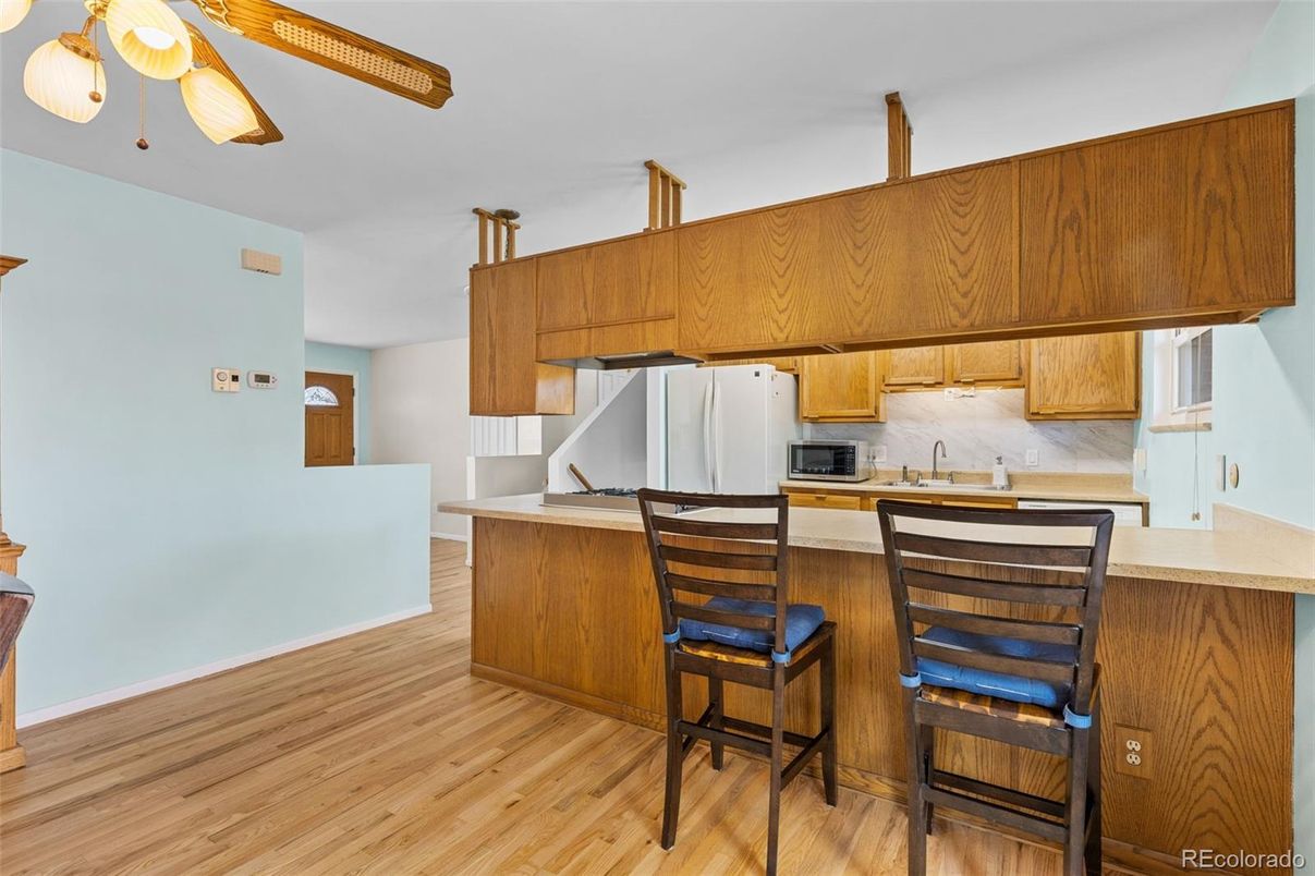 Interior, Kitchen, Wood Texture Flooring