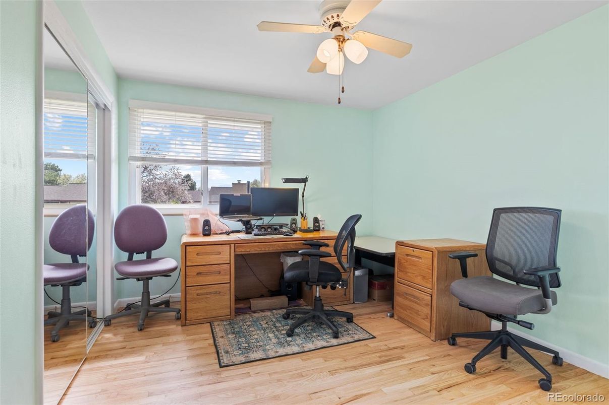 Home Office, Interior, Wood Texture Flooring