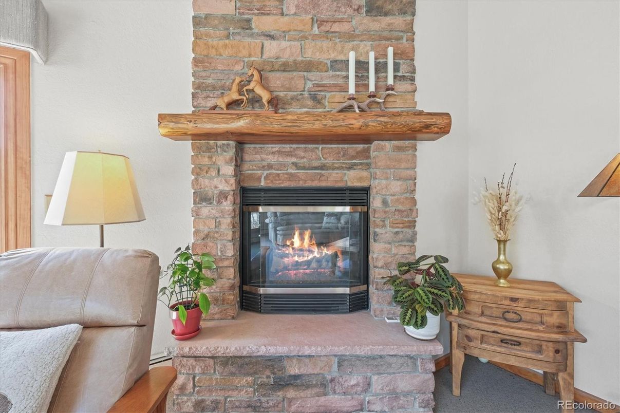 Fireplace, Interior, Stone Walls