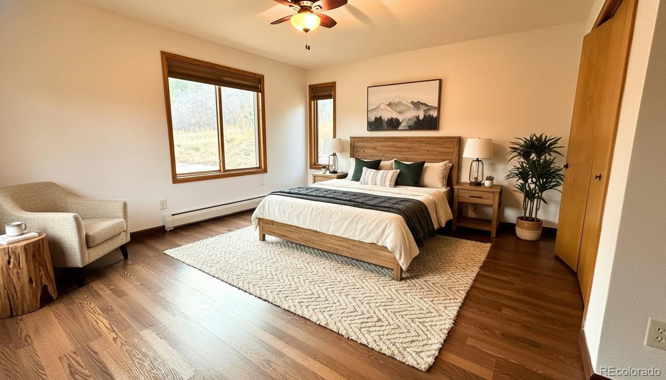 Bedroom, Interior, Wood Texture Flooring