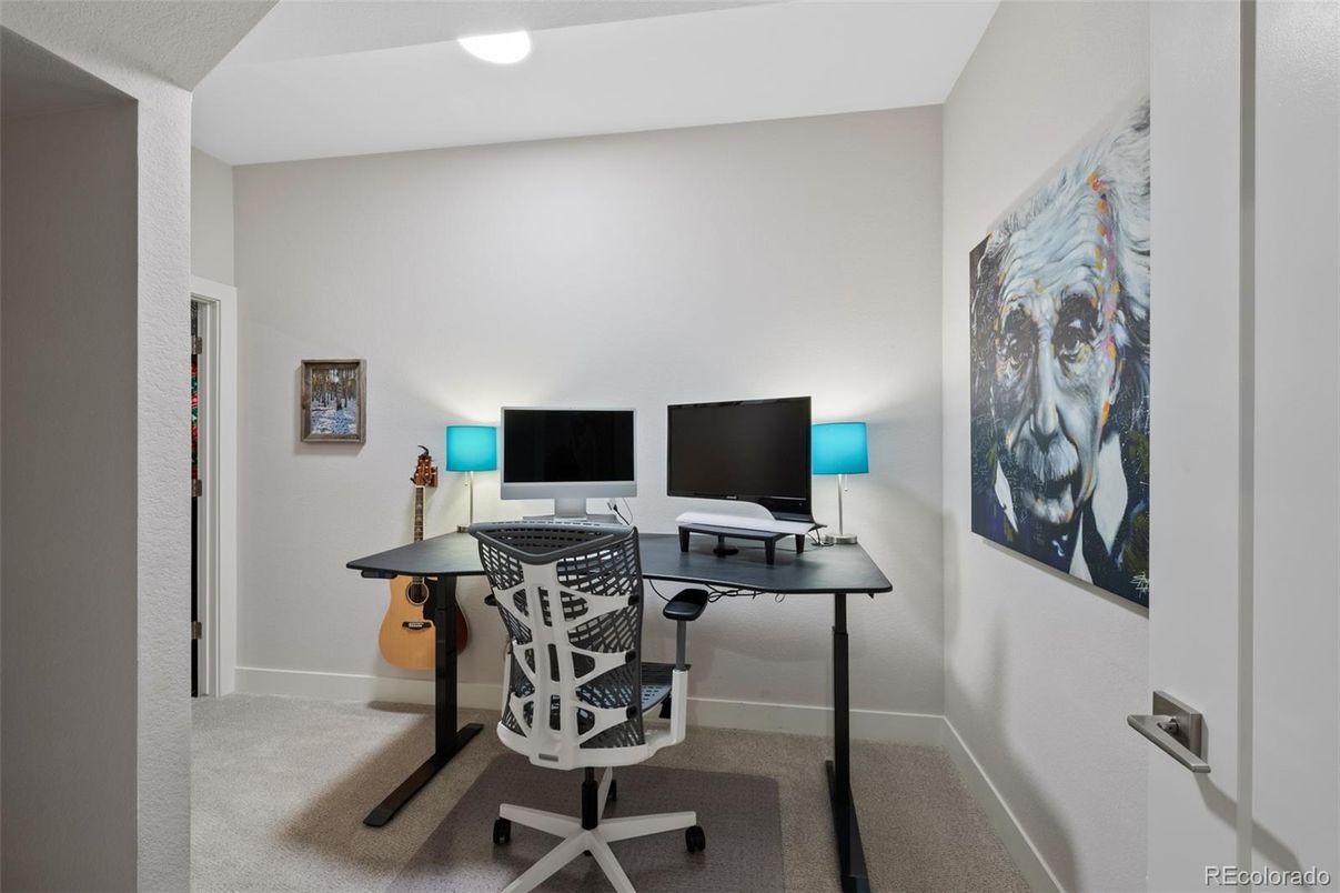 Home Office, Interior, Recessed Lighting