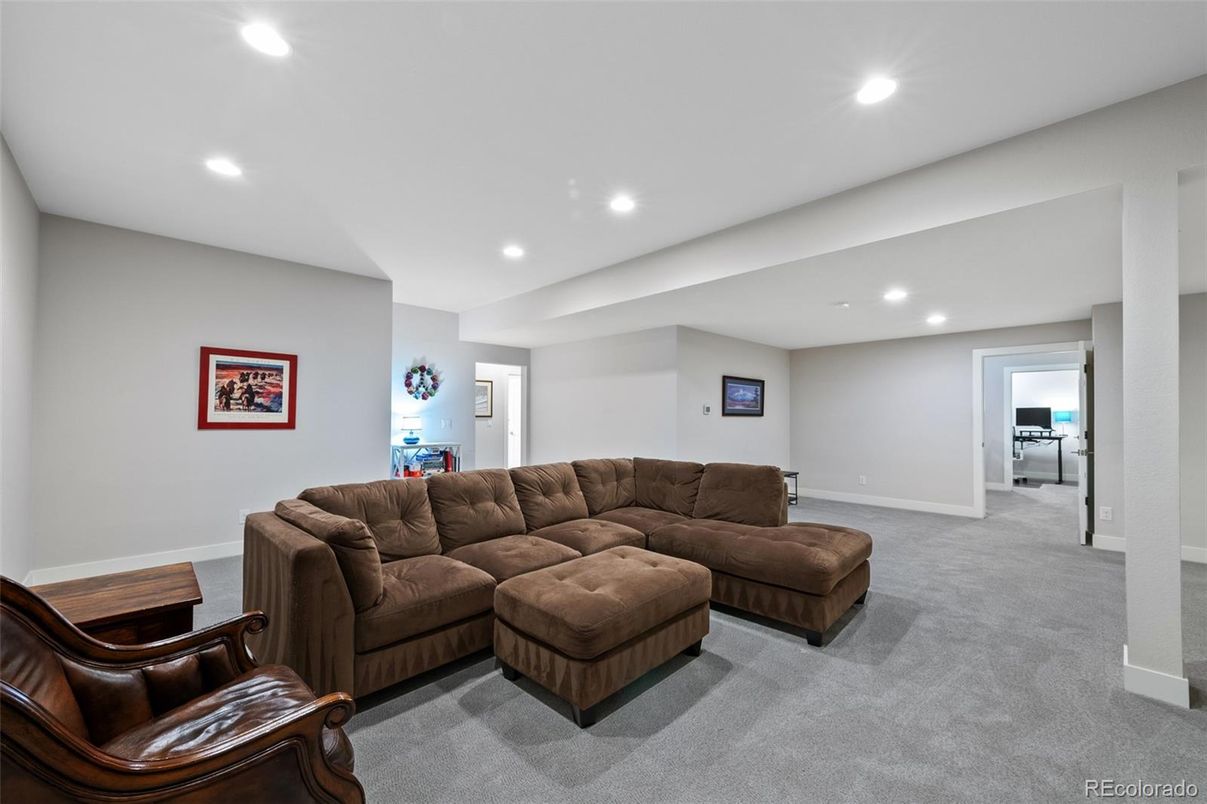 Interior, Living room, Recessed Lighting
