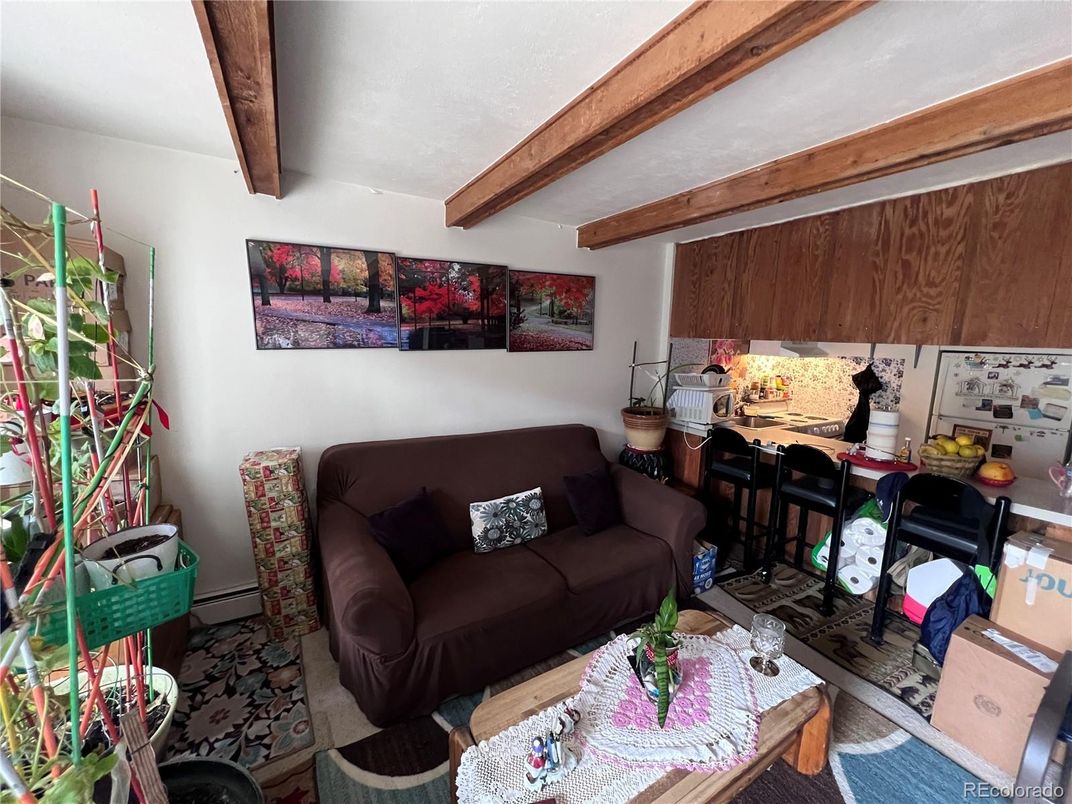 Interior, Living room, Wooden Beams