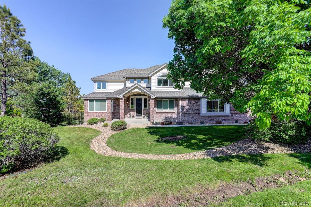 Backyard, Exterior, Facade, Brick Facade, Mediterranean