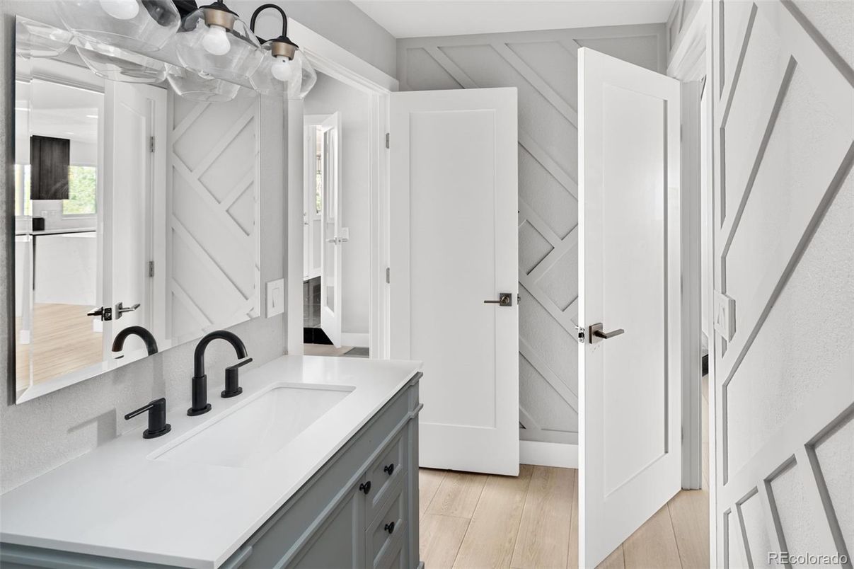 Bathroom, Interior, Wood Texture Flooring