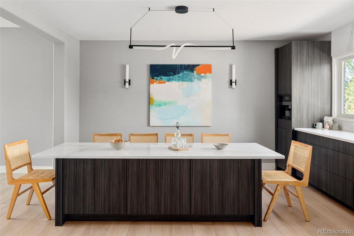 Dining room, Interior, Wood Texture Flooring